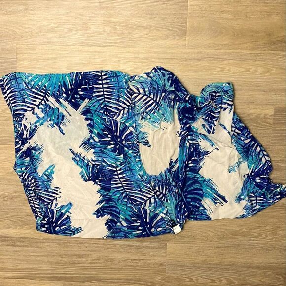 White and blue Coverup one size - Picture 2 of 6